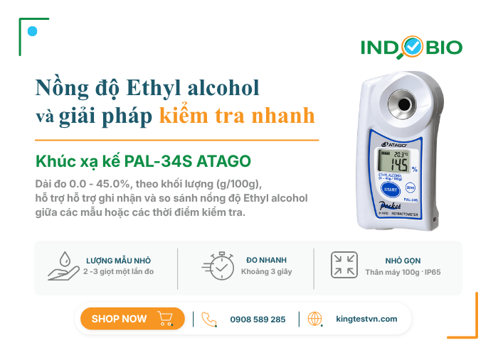 Máy đo nồng độ cồn Ethyl alcohol PAL-34S